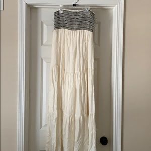 Strapless maxi dress